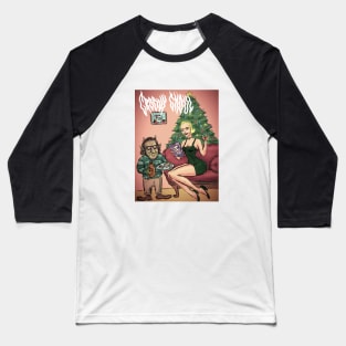 Groovy Ghoul Cozy Christmas Baseball T-Shirt